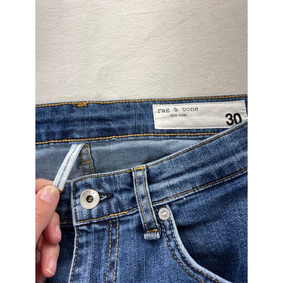 rag & bone Denim Jean Nina High Rise Ankle Cigarette Jasper - Picture 8 of 13